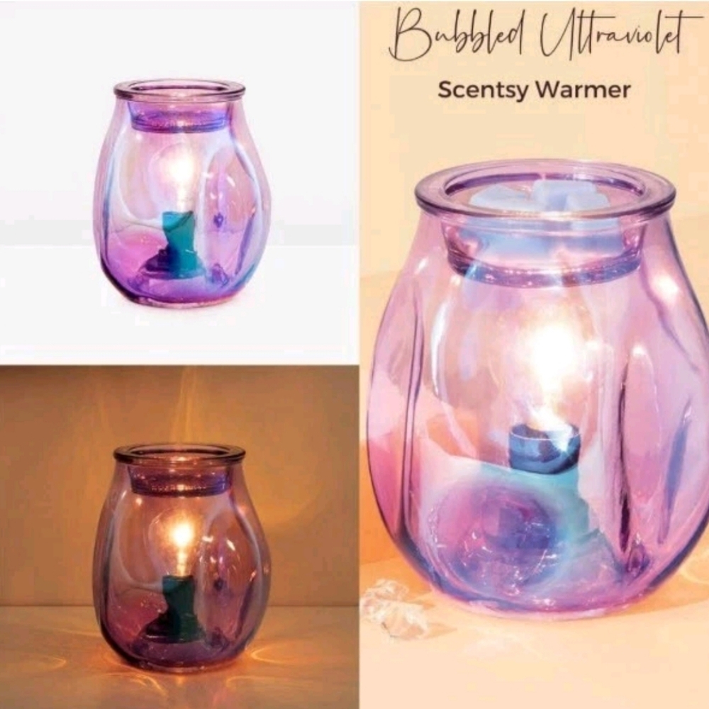 Scentsy Iridescent Violet Candle Warmer